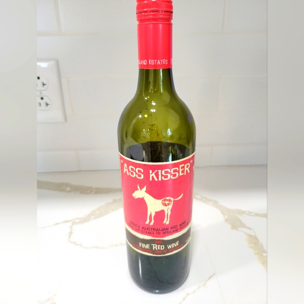 Ass Kisser Fine Red Wine Bottle